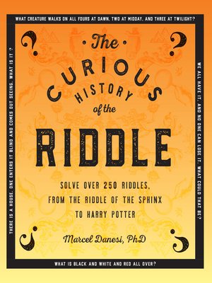 cover image of The Curious History of the Riddle